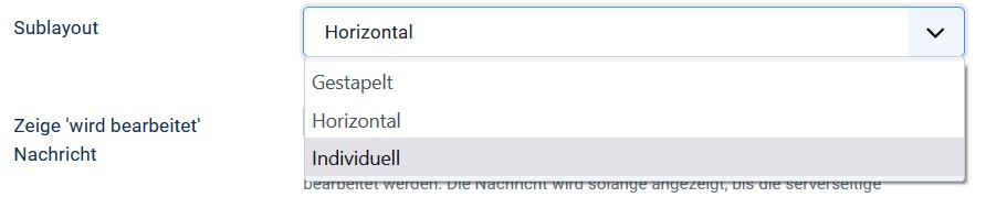 Individual Sublayout