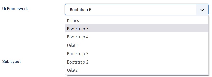 Bootstrap 4 Sublayouts